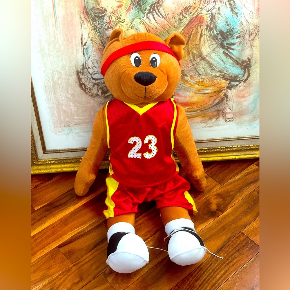 RARE Large Vintage Cavs  #23 LeBron James NBA Basketball Bear Plush - DFI